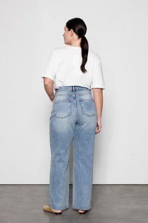 ABISS Büyük Beden Yırtık Jean Pantolon Mavi | Luokk