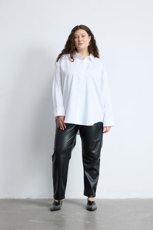 ADA Büyük Beden Poplin Gömlek Beyaz | Luokk