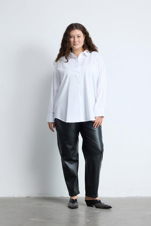 ADA Büyük Beden Poplin Gömlek Beyaz | Luokk