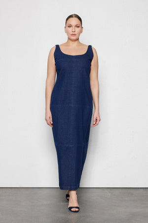 ARTEMIS Büyük Beden Jean Elbise Mavi | Luokk