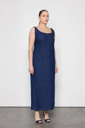 ARTEMIS Büyük Beden Jean Elbise Mavi | Luokk