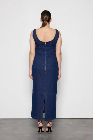 ARTEMIS Büyük Beden Jean Elbise Mavi | Luokk