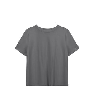 BRADLEY Bisiklet Yaka Büyük Beden Basic T-shirt Antrasit | Luokk