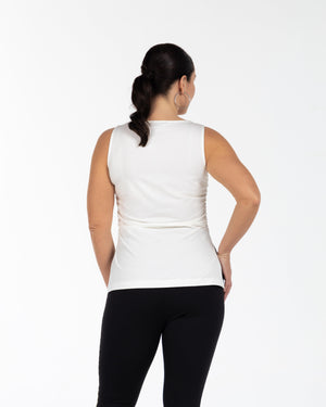 CHER Büzgü Detaylı Yırtmaçlı Büyük Beden Bluz Ekru | Luokk