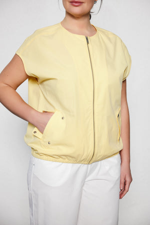 COBBY Büyük Beden Bomber Yelek Sarı | Luokk