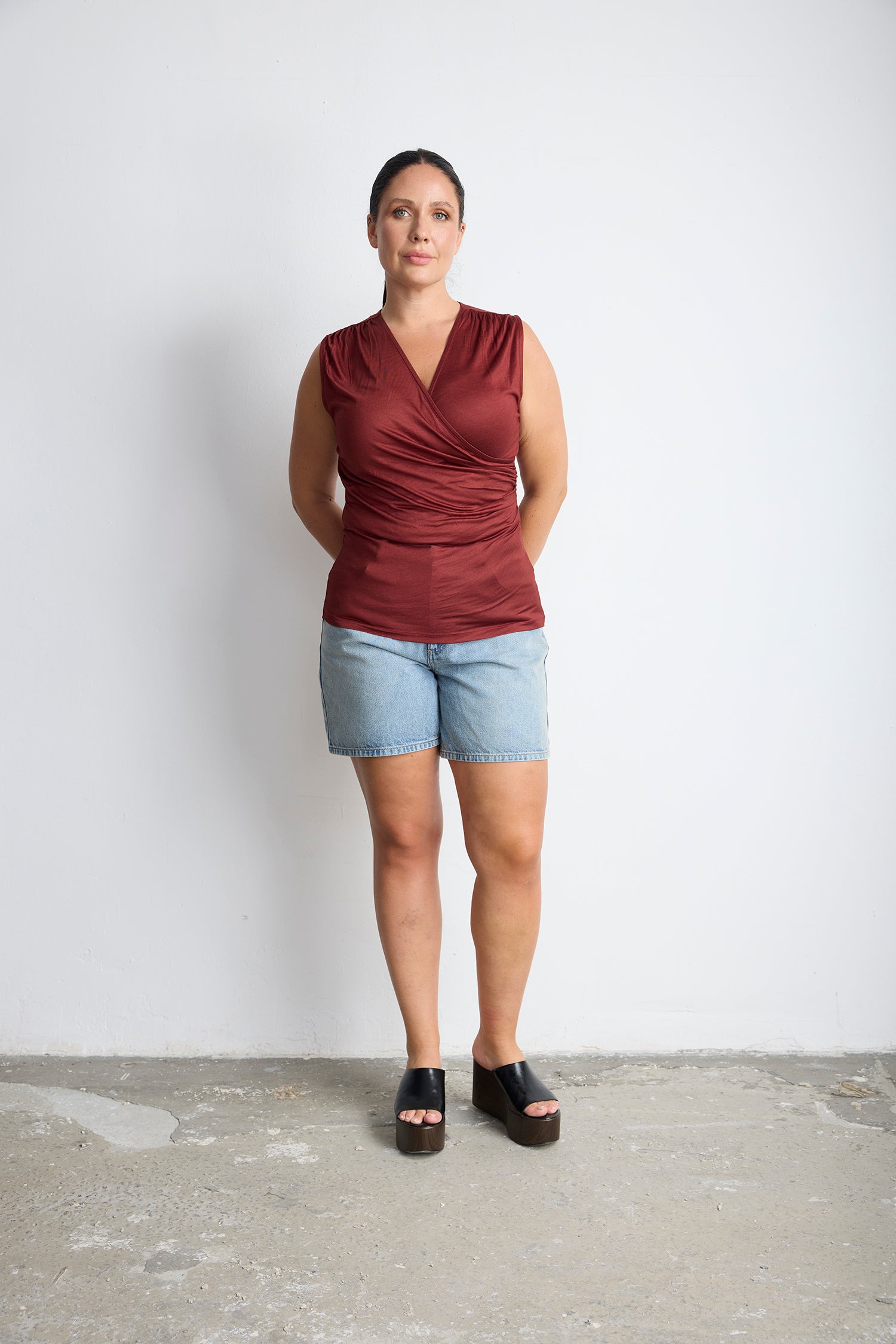 FRANK Anvelop Bluz Bordo