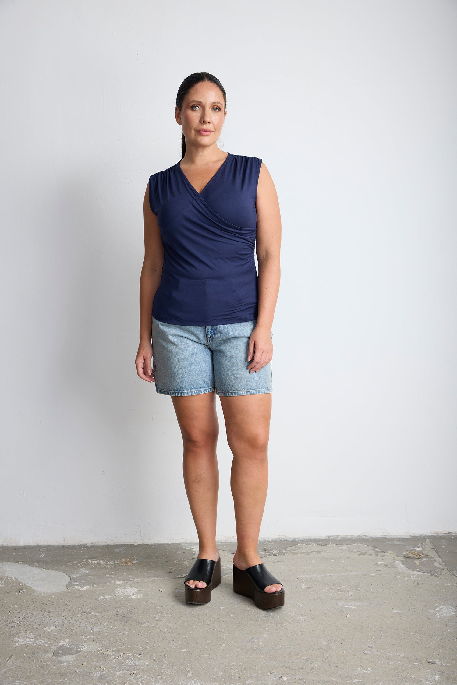 FRANK Anvelop Bluz Lacivert