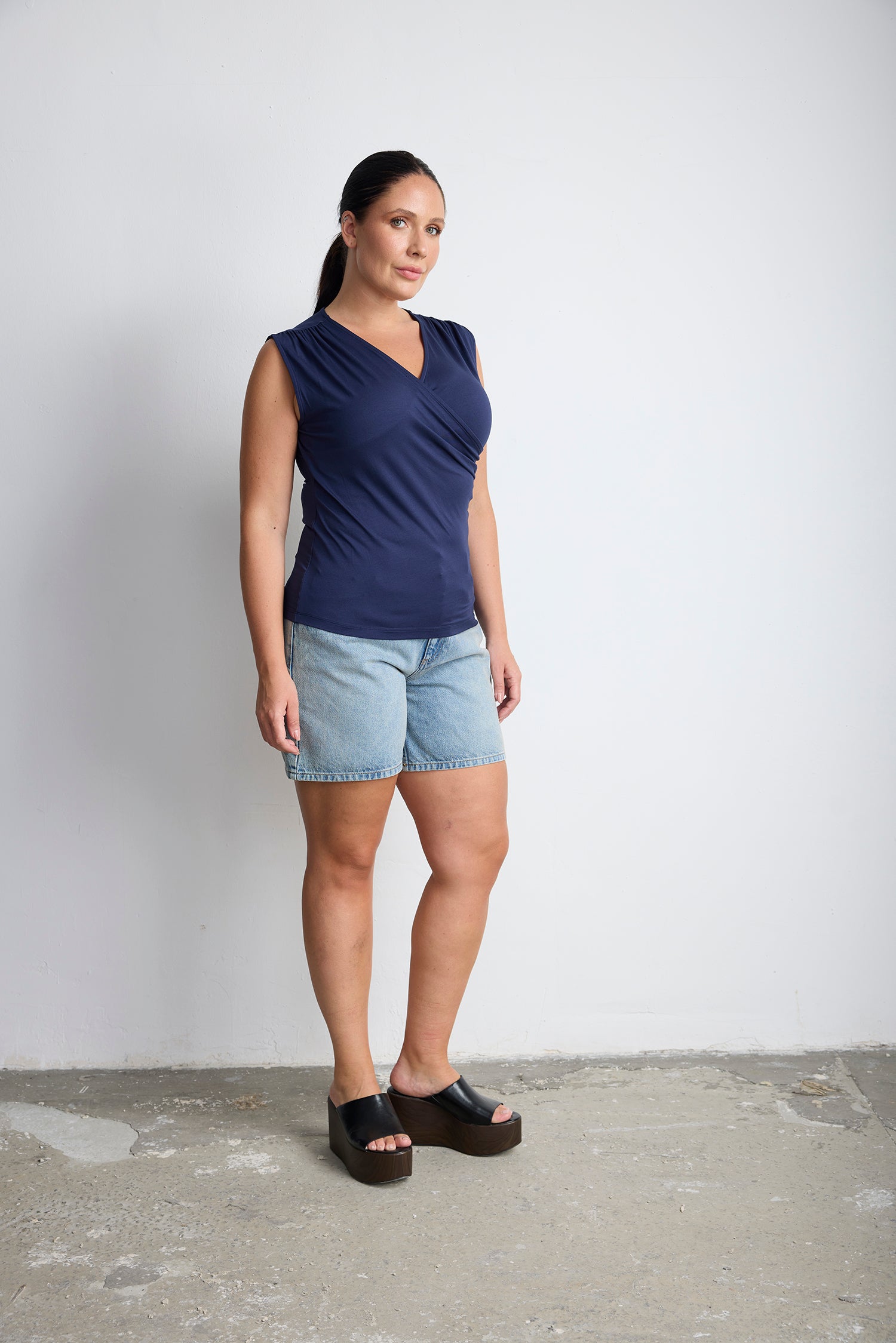 FRANK Anvelop Bluz Lacivert