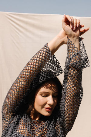 GALE Kayık Yaka Pamuklu Askılı Büyük Beden Midi Boy File Elbise Antrasit | Luokk