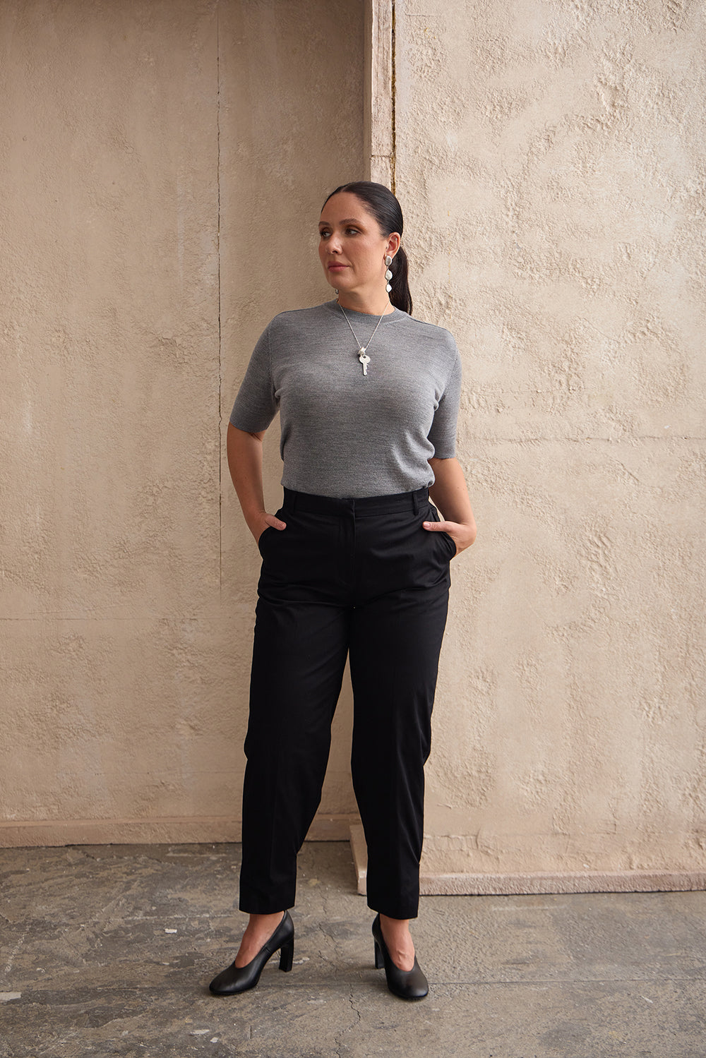 JUDE Tokalı Havuç Pantolon Siyah