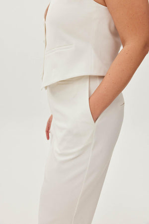 KARMEN Büyük Beden Pantolon Ekru | Luokk