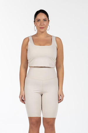 LEDON Yüksel Bel Toparlayıcı Büyük Beden Tayt Ekru | Luokk