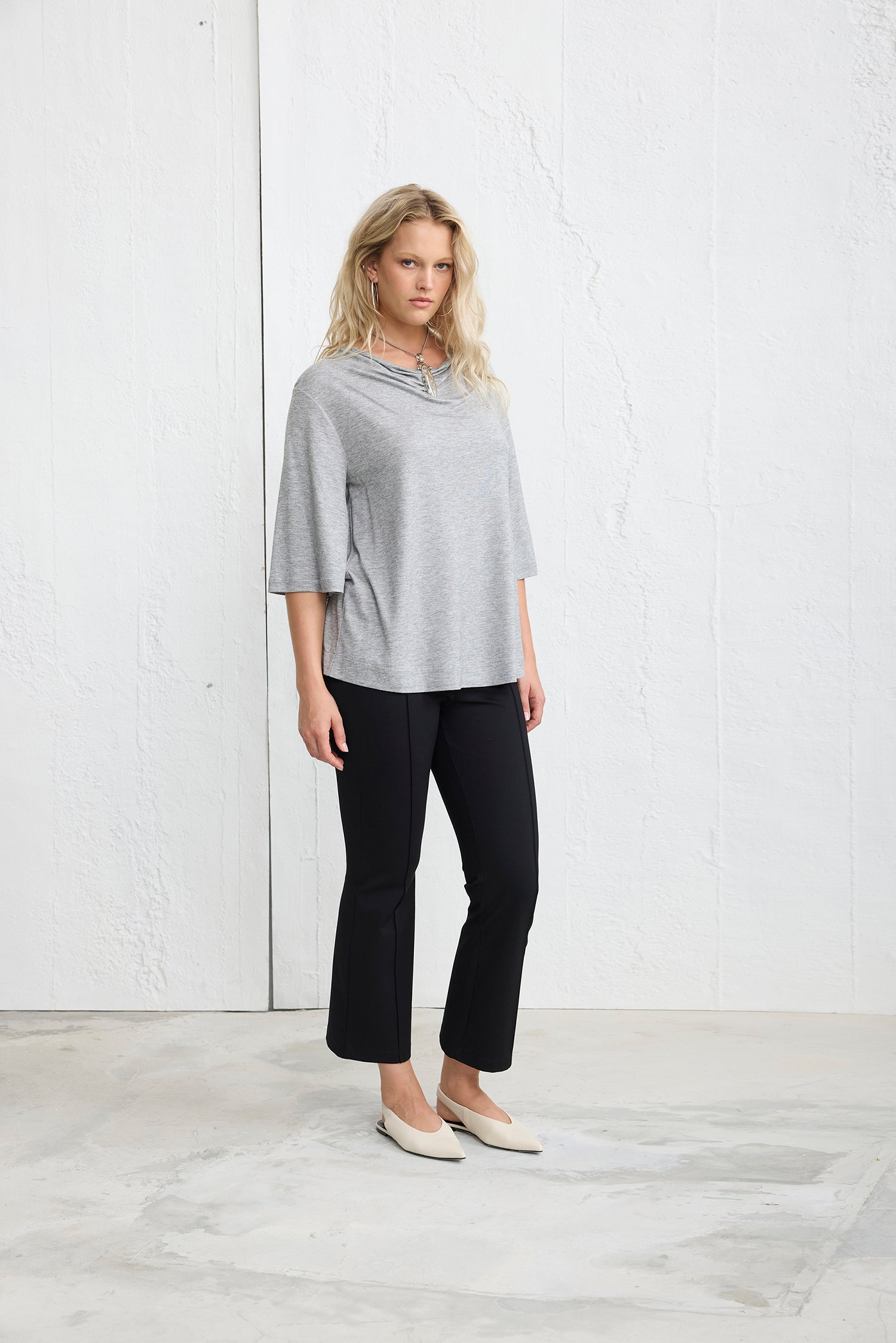 LIZZIE İspanyol Paça Pantolon Siyah