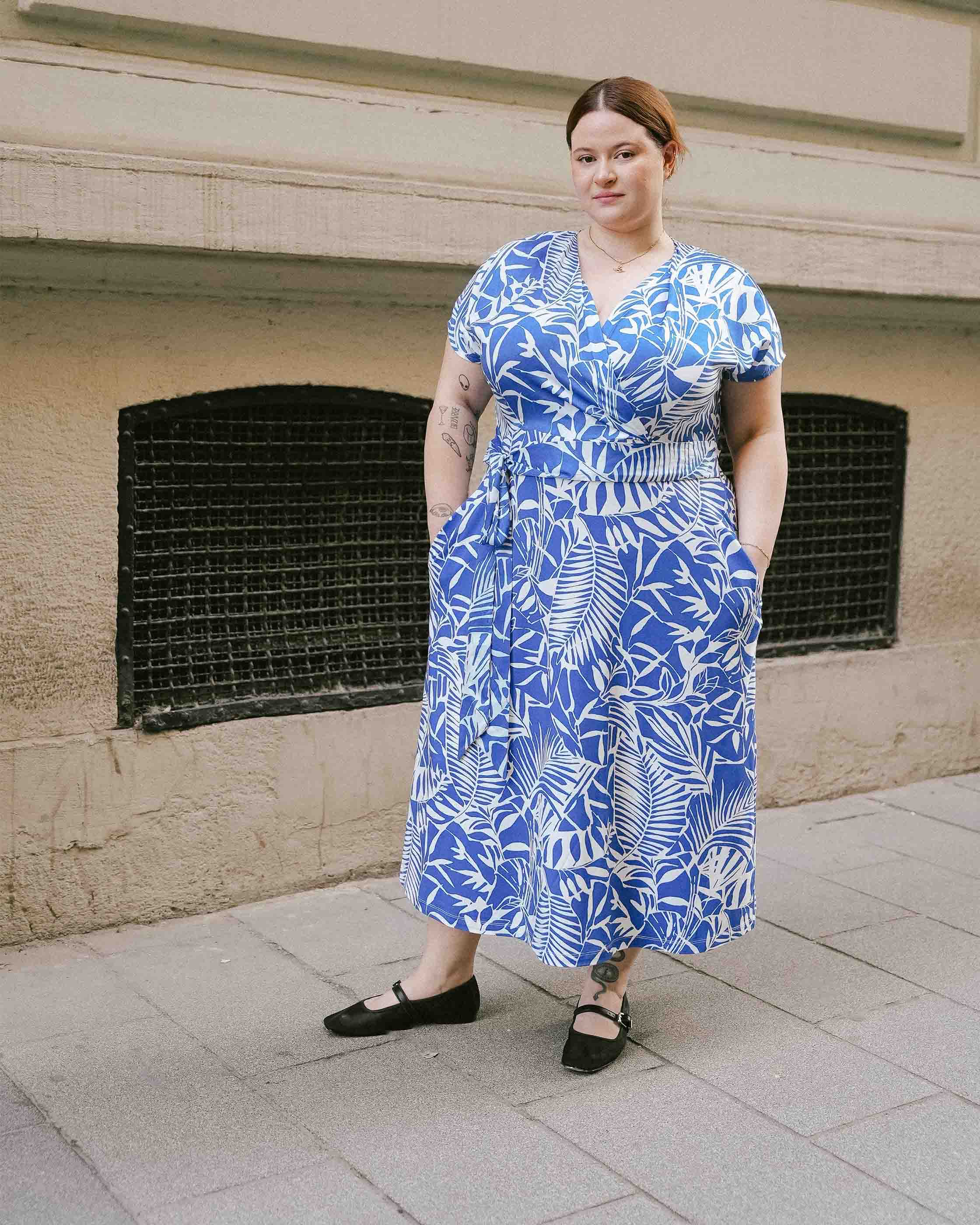 MIA Plus Size Printed Wrap Dress