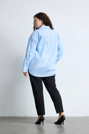 NAIA Beli Lastikli Havuç Kesim Büyük Beden Pantolon Siyah | Luokk