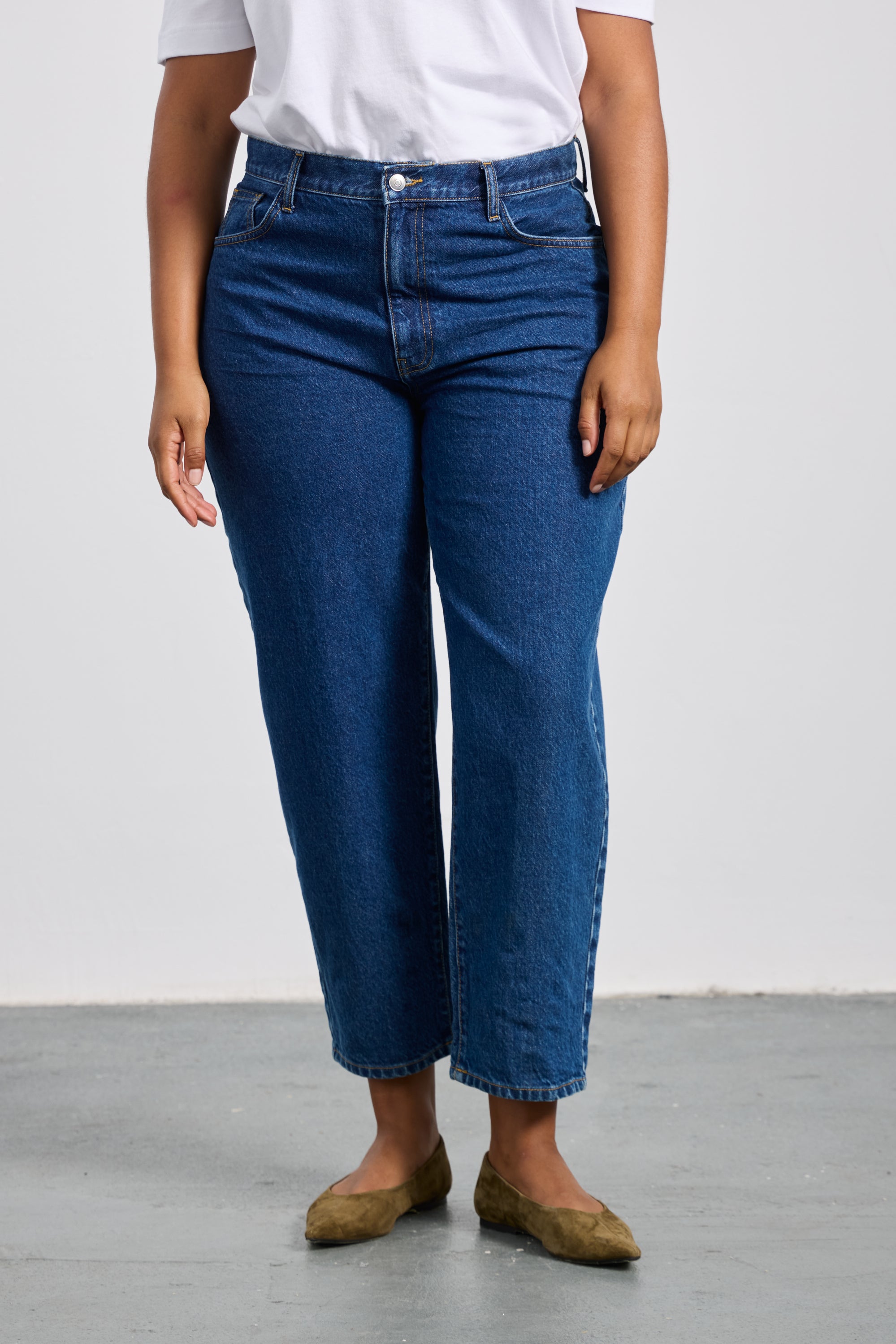 PAROS Plus Size Mom Denim Pants
