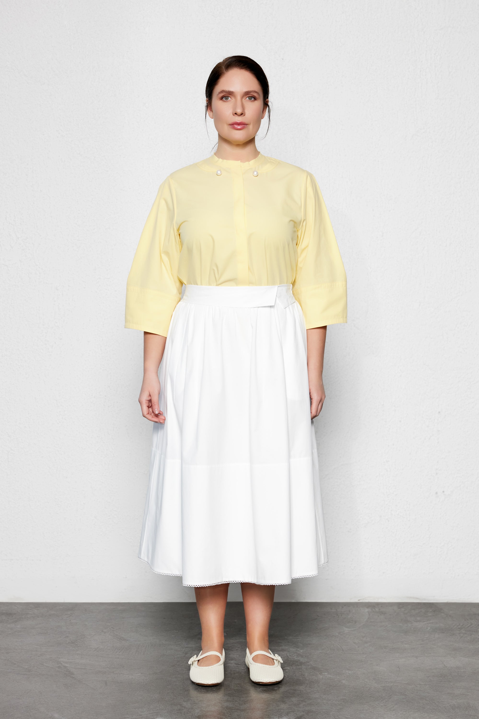 QUINNE Plus Size Poplin Shirt