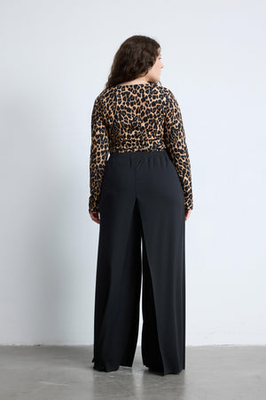 SAINT Büyük Beden Palazzo Pantolon Siyah | Luokk