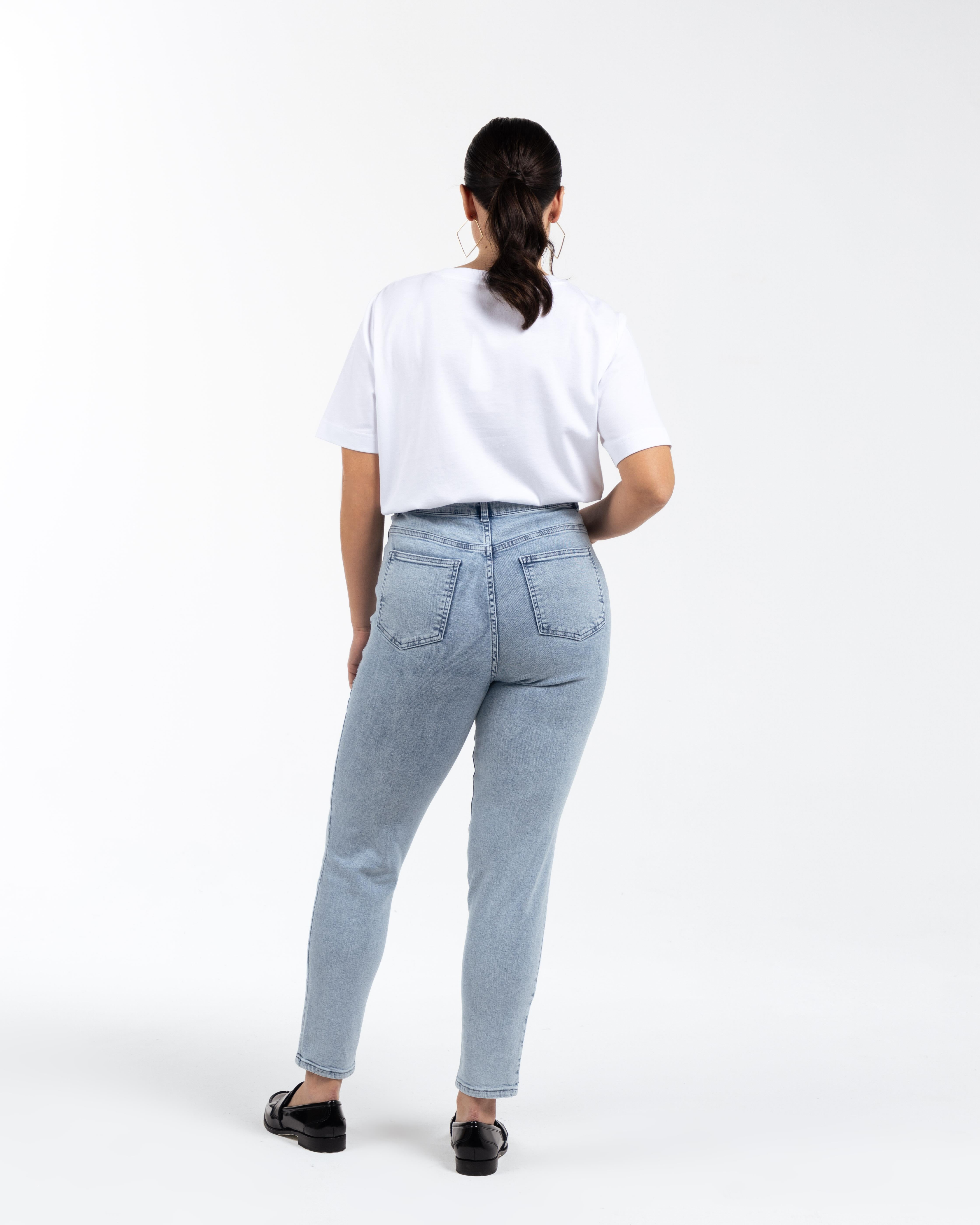 STARY Yüksek Bel Pamuklu Büyük Beden Skinny Jean Mavi | Luokk