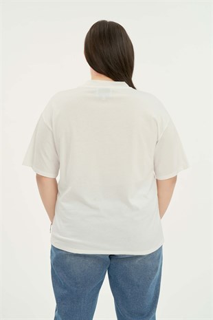 SCOTT Cep Detaylı Yuvarlak Yaka Kadın T-shirt