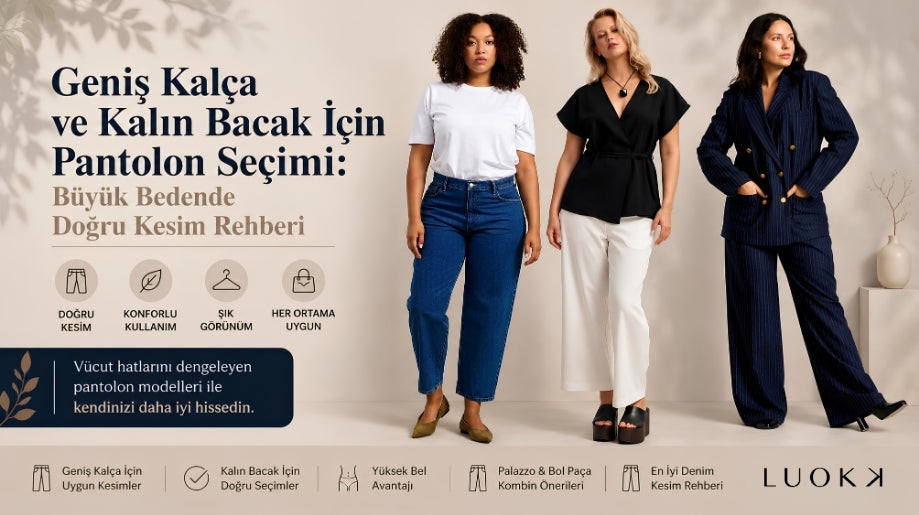 Geniş Kalça ve Kalın Bacak İçin Pantolon Seçimi: Büyük Bedende Doğru Kesim Rehberi