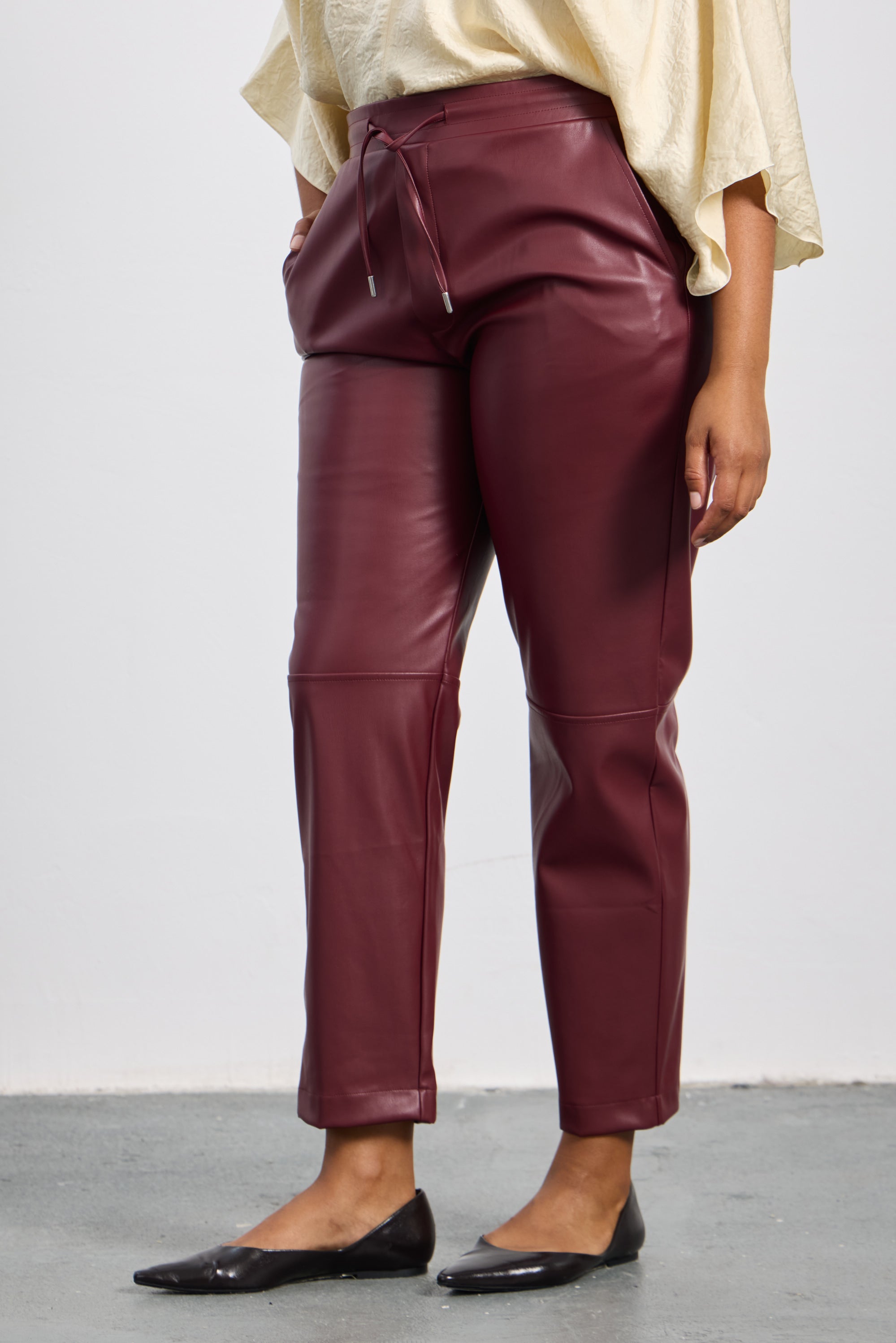 MATEO Büyük Beden Jogger Pantolon Bordo