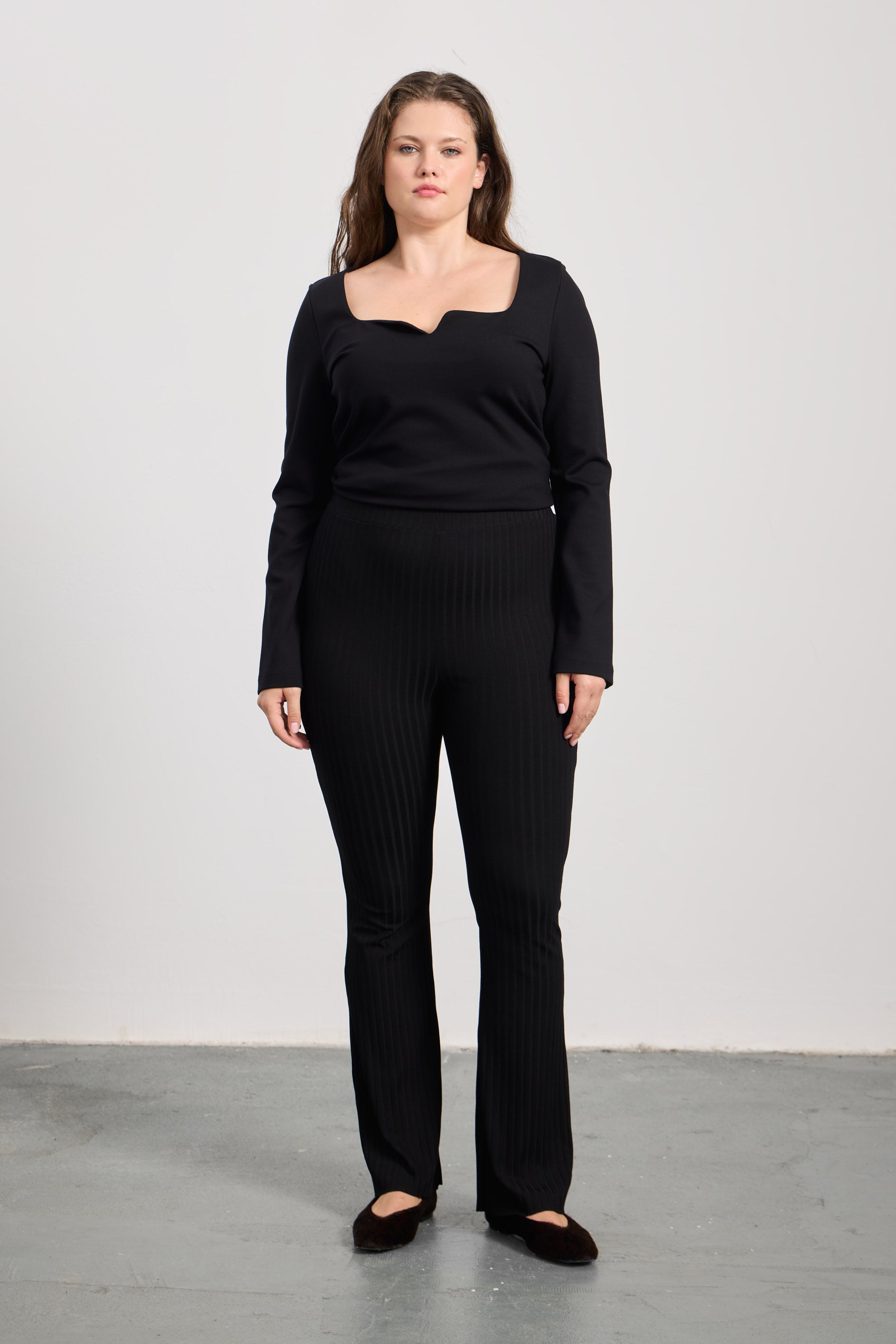 SORA İspanyol Paça Pantolon Siyah