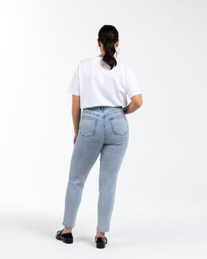 STARY Yüksek Bel Pamuklu Büyük Beden Skinny Jean Mavi | Luokk