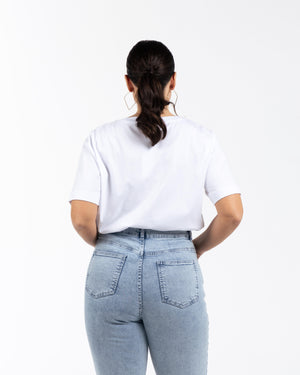 STARY Yüksek Bel Pamuklu Büyük Beden Skinny Jean Mavi | Luokk