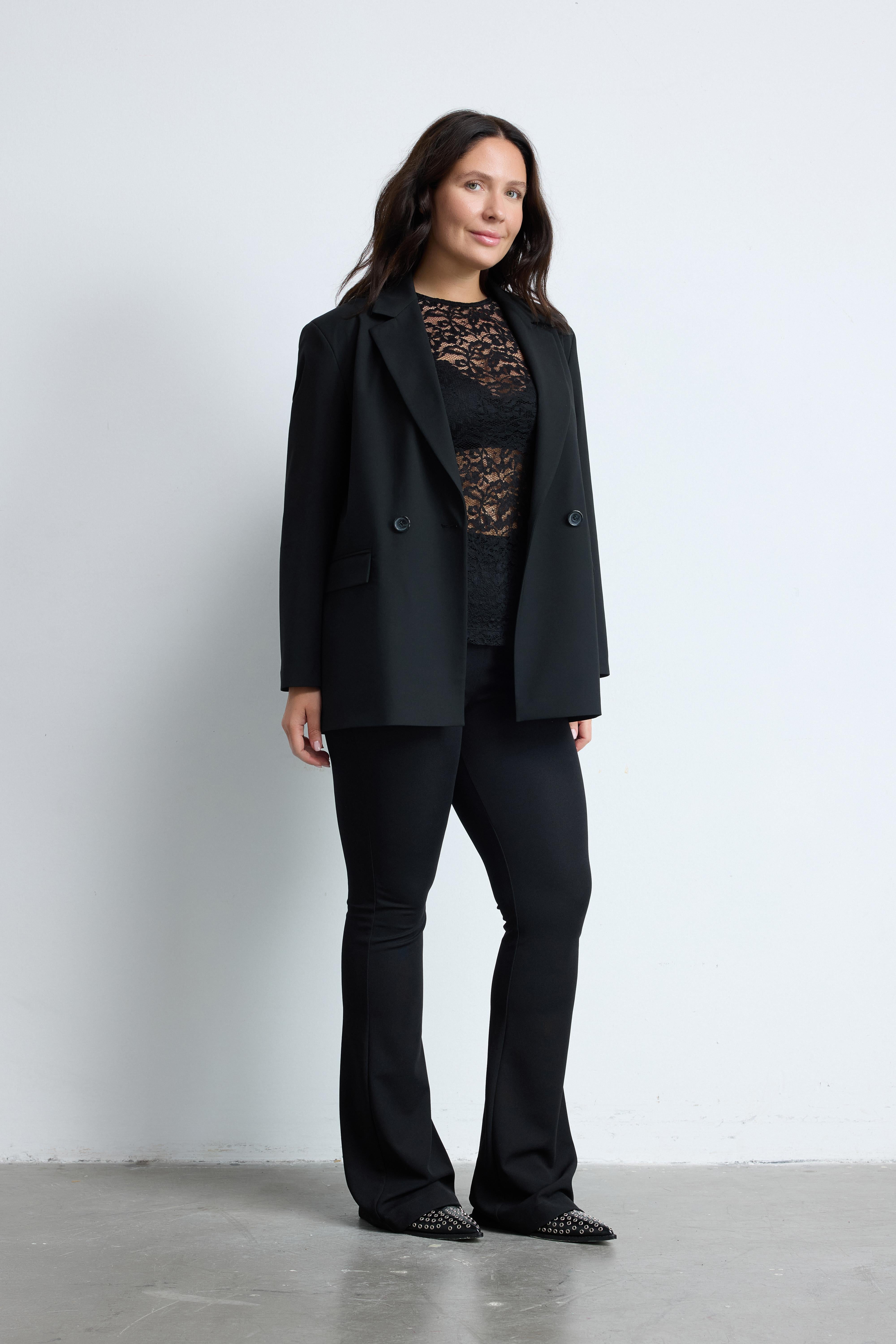 TIMELESS Büyük Beden Blazer Ceket Siyah
