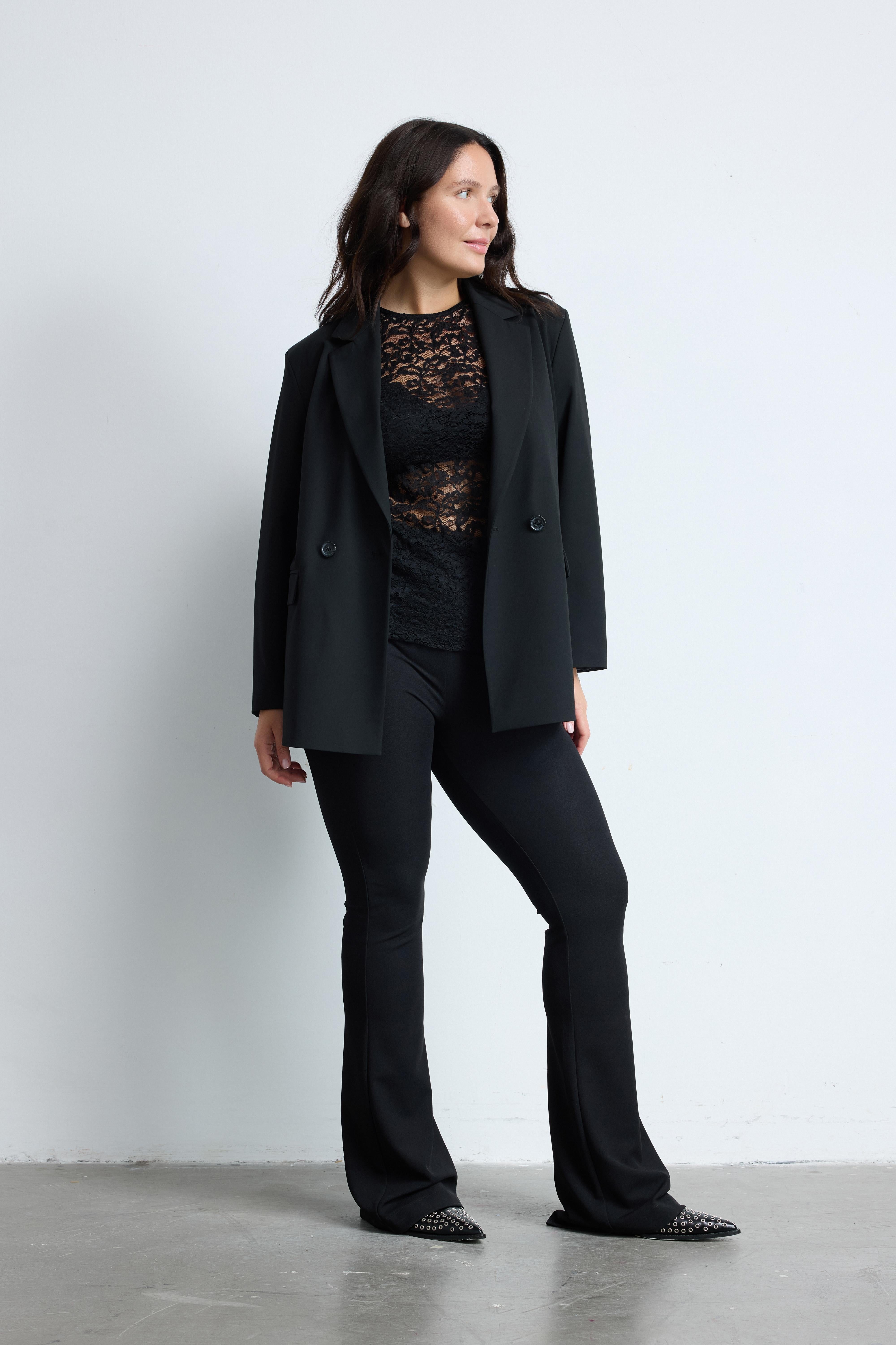TIMELESS Büyük Beden Blazer Ceket Siyah