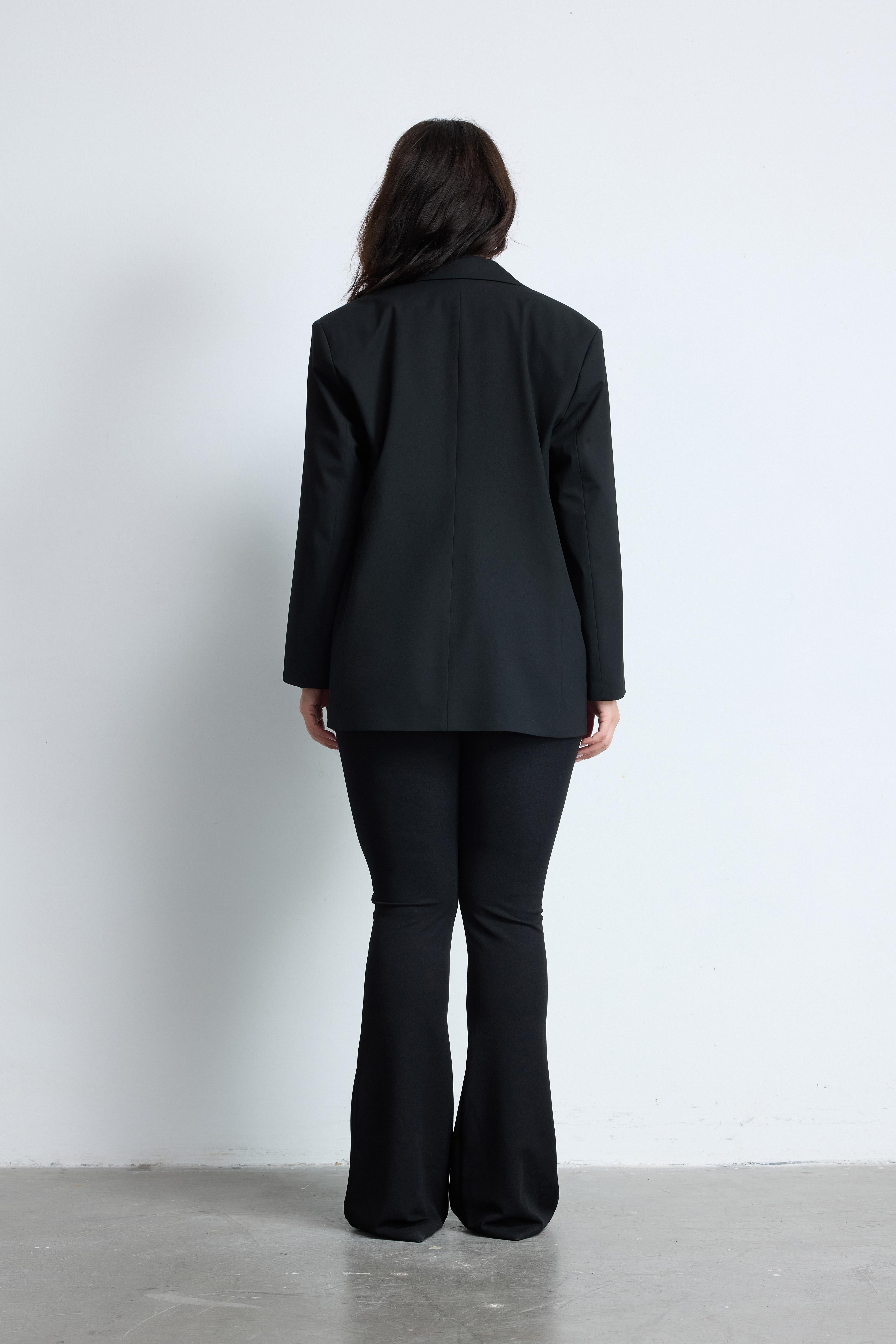 TIMELESS Büyük Beden Blazer Ceket Siyah | Luokk